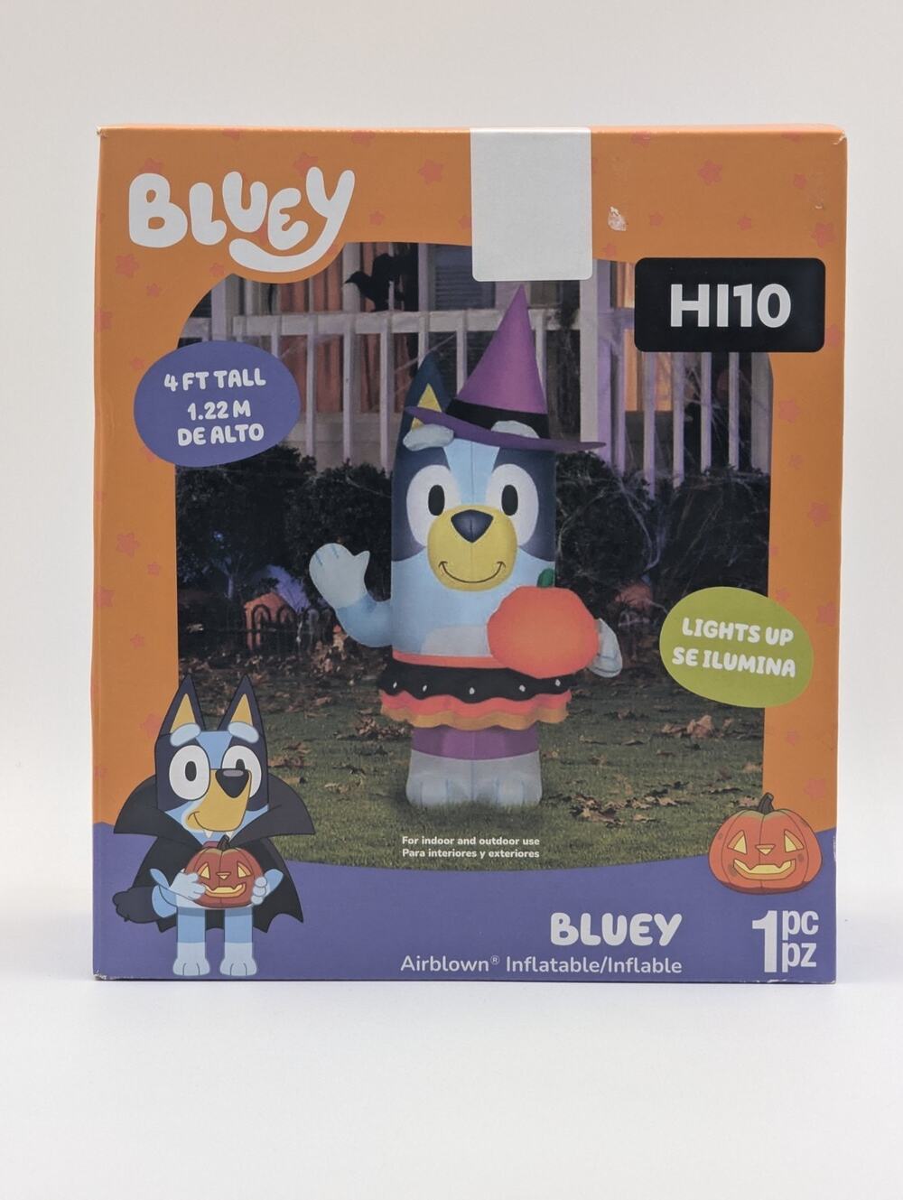 Bluey With Pumpkin 4ft Halloween Light Up Airblown Inflatable Indoor/Outdoor New